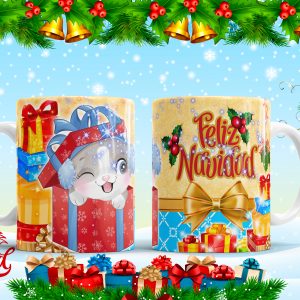 Tazon Gatitos navidad #2