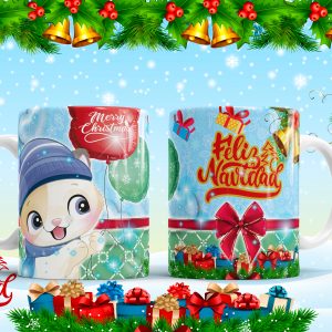 Tazon Gatitos navidad #4